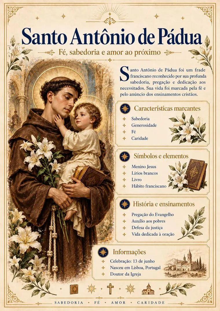 Página do material: Santo Antônio de Pádua
